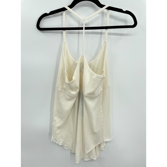 NWT CHASER Keyhole T Back Cream Off-White Tank Top Size M - Picture 2 of 3